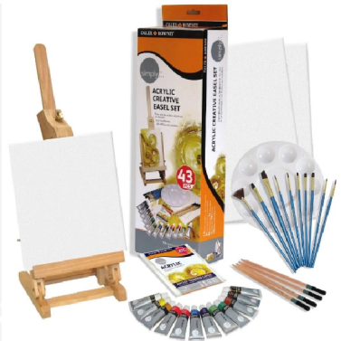Kit Acrilico C/43pçs Simply Criativo Daler e Rowey